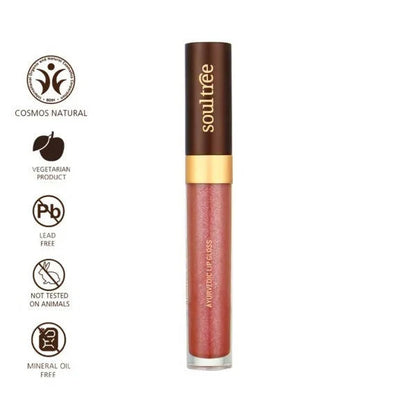 Soultree Ayurvedic Lip Gloss - Rose Dew - 5 gm