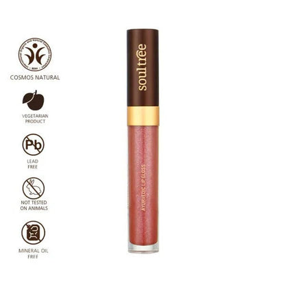 Soultree Ayurvedic Lip Gloss - Rose Dew - 5 gm