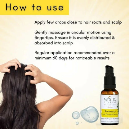 Mystiq Living Rosemary Hair Growth Serum - 30 ml