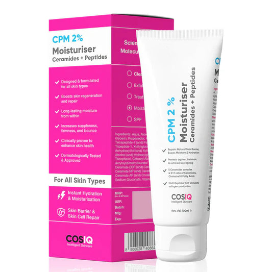 Cos-IQ CPM 2% Ceramides & Peptides Moisturizer - 100 ml
