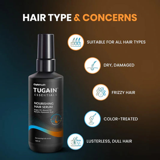 Tugain Essentials Nourishing Hair Serum - 100 ml