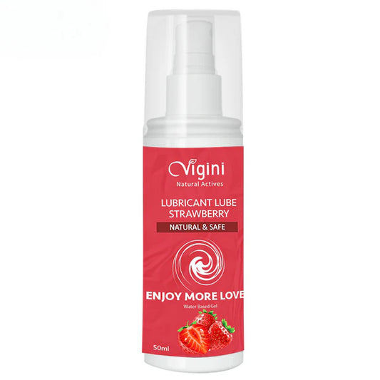 Vigini Intimate Strawberry Lubricant Personal Lube Water Based Gel - 50 ml