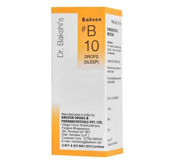 Bakson's Homeopathy B10 Drops (Sleep)