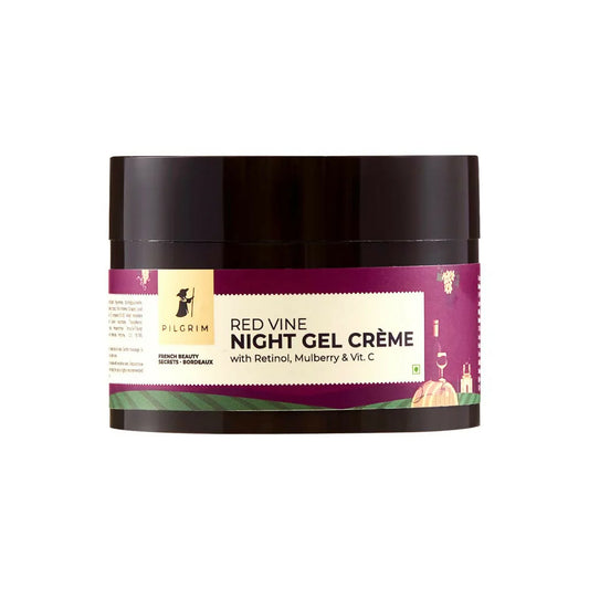 Pilgrim French Red Vine Anti Aging Night Cream with Retinol, Mulberry & Vitamin C For Glowing Skin & Skin Repair