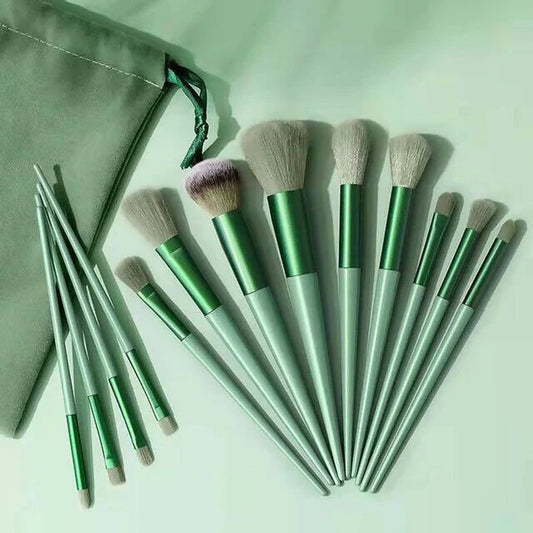 Favon Pack of 13 Professional Makeup Brushes with Free Pouch - Combo