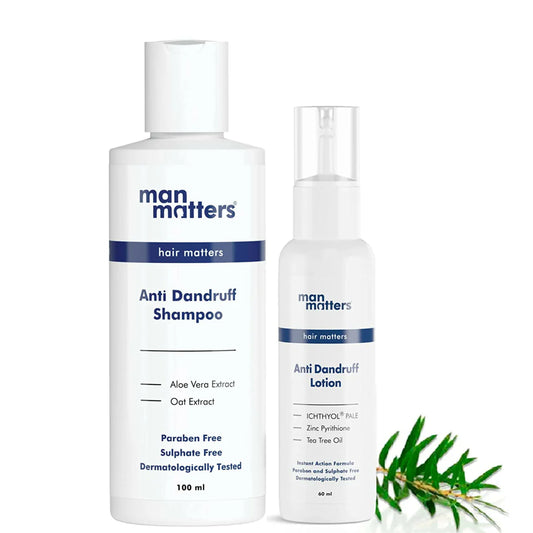 Man Matters Anti Dandruff Shampoo & Dandruff Removal Lotion Combo