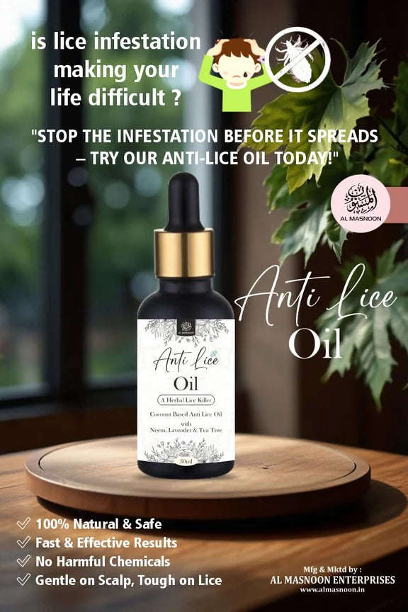 Al Masnoon Anti-Lice Hair Oil & Shampoo - combo