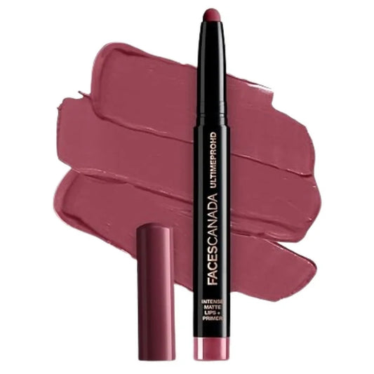 Faces Canada Ultime Pro HD Intense Matte Lipstick + Primer - Magnetic (Nude) - 1.4 gm