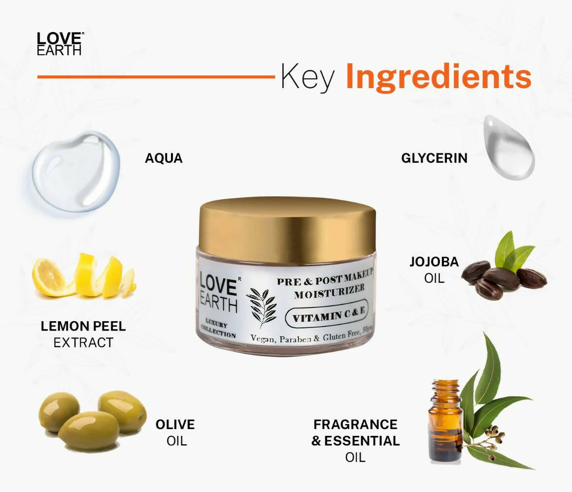 Love Earth Pre & Post Makeup Moisturizer - 50 gm