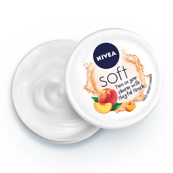 Nivea Soft Light Moisturizer Cream Playful Peach - 50 ml