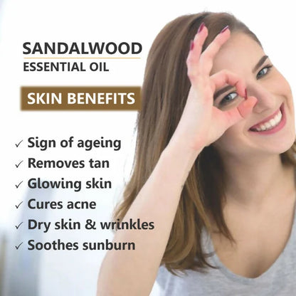 Skiura Nature 100% Natural Sandalwood Essential Oil - 15 ml