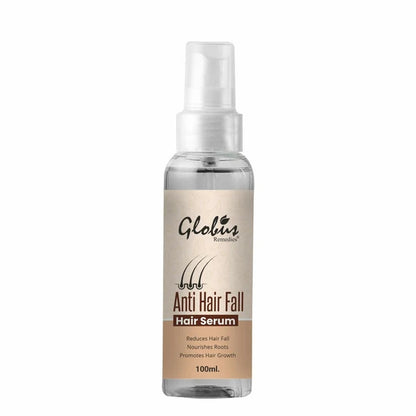 Globus Remedies Anti-Hair Fall Hair Serum, For Frizzy Hair, Smoothens Rough Ends, Adds Instant Shine - 100 ml
