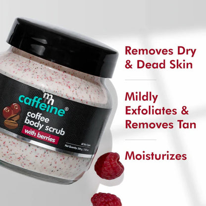 mCaffeine Coffee Body Scrub with Berries - 200 gm