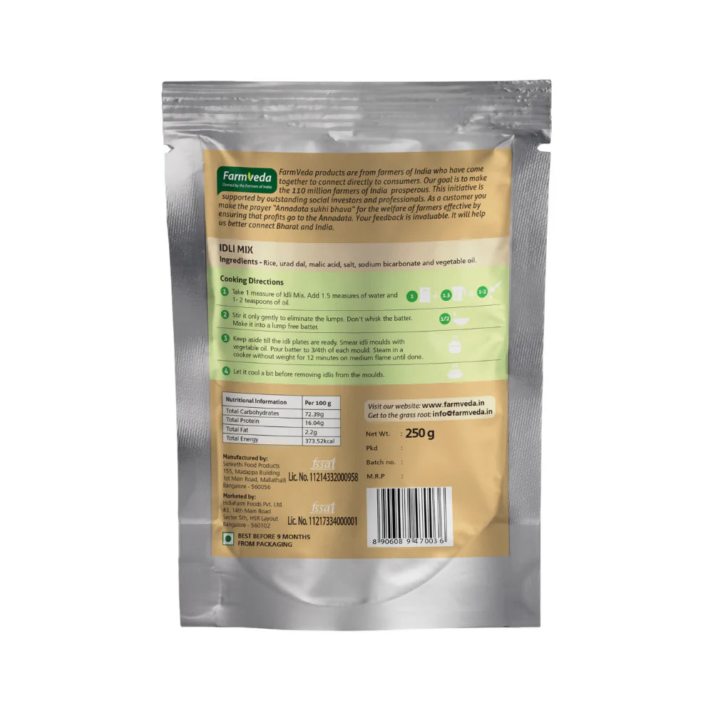 Farmveda Instant Mix- Idli Mix