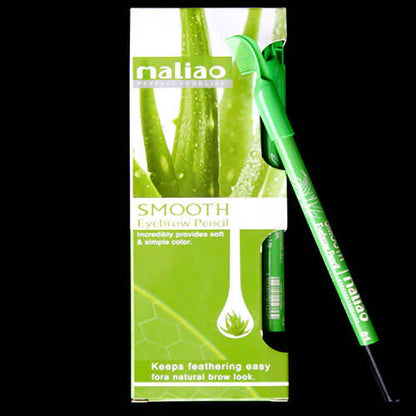 Maliao Black Eyebrow Pencils For Ease And Precise Application (Pack Of 12) - Pack of 12