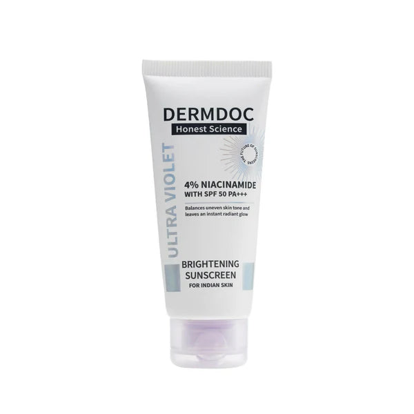 Dermdoc 4% Niacinamide With Spf 50 Pa +++ Brightening Sunscreen - 60 gm