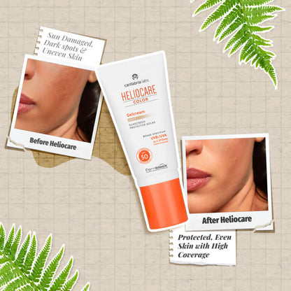 Heliocare Color Gel Cream Tinted Sunscreen SPF 50 Uva & Uvb Protection - 50 ml