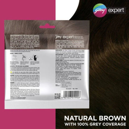 Godrej Expert Rich Creme Hair Colour - Natural Brown 4.00 (Pack of 4) - Pack of 4