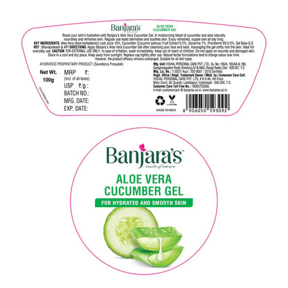 Banjara's Aloe Vera Cucumber Gel - 100 gm