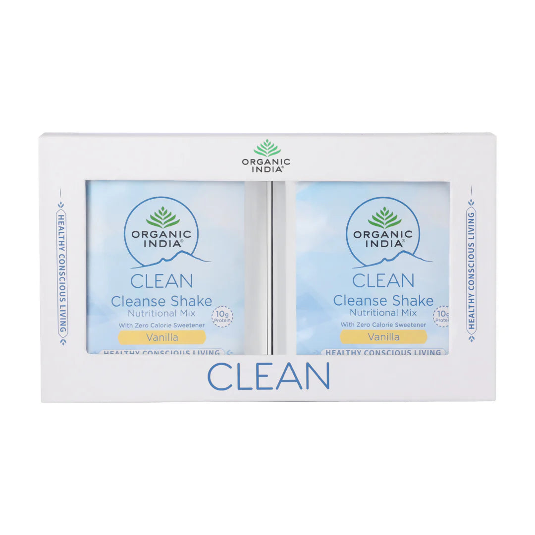 Organic India Clean Cleanse Shake Nutritional Mix -6 N - Vanilla