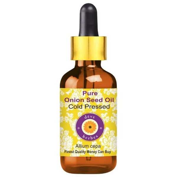 Deve Herbes Pure Onion Seed Cold Pressed Oil - 15 ml