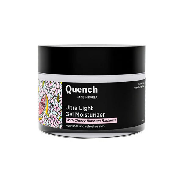 Quench Ultra Light Gel Moisturizer With 2% Niacinamide & Cherry Blossom For Intense Brightening - 50 ml