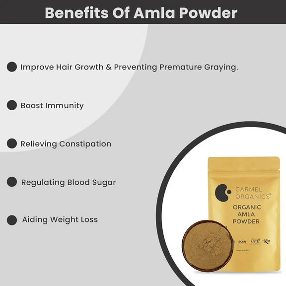 Carmel Organics Amla Fruit Powder - 340 gm