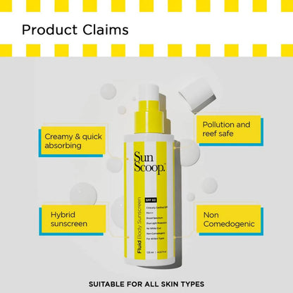 Sun Scoop Fluid Body Sunscreen SPF 60 - 125 ml - Pack of 1