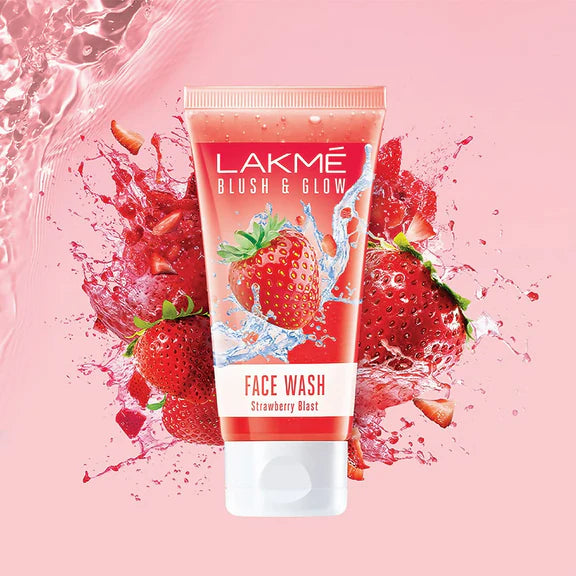Lakme Blush & Glow Strawberry Freshness Gel Face Wash - 150 gm