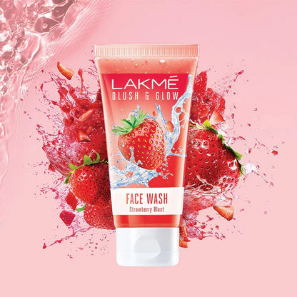 Lakme Blush & Glow Strawberry Freshness Gel Face Wash - 150 gm