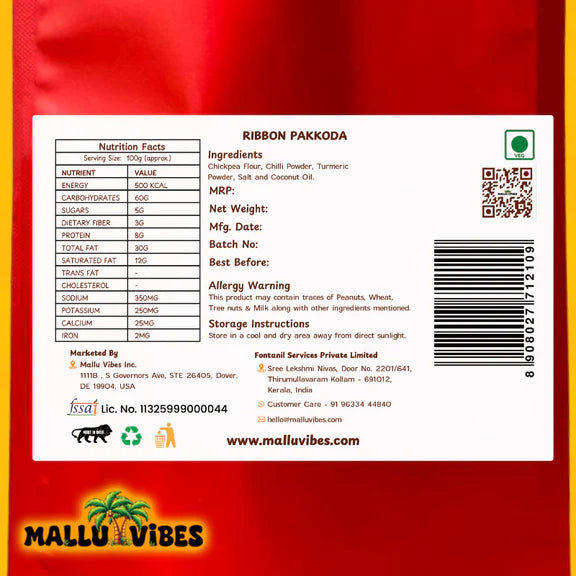 Mallu Vibes Ribbon Pakkoda - 100 gm