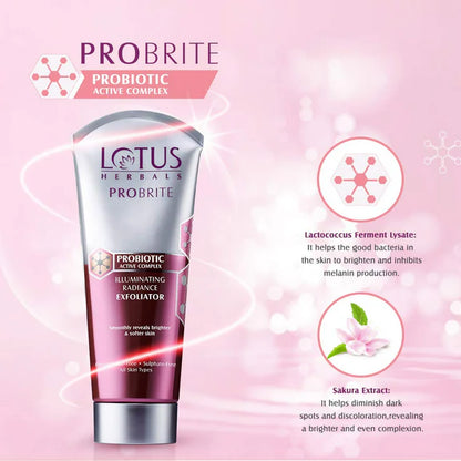 Lotus Herbals Probrite Illuminating Radiance Exfoliator - 100 gm