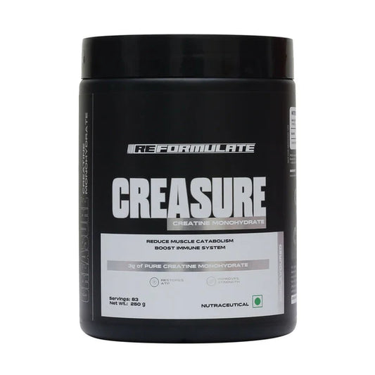 Reformulate Creasure I Creatine Monohydrate I Boost Immune System 3G Of Pure Creatine Nutraceutical - Unflavoured - 250 gm
