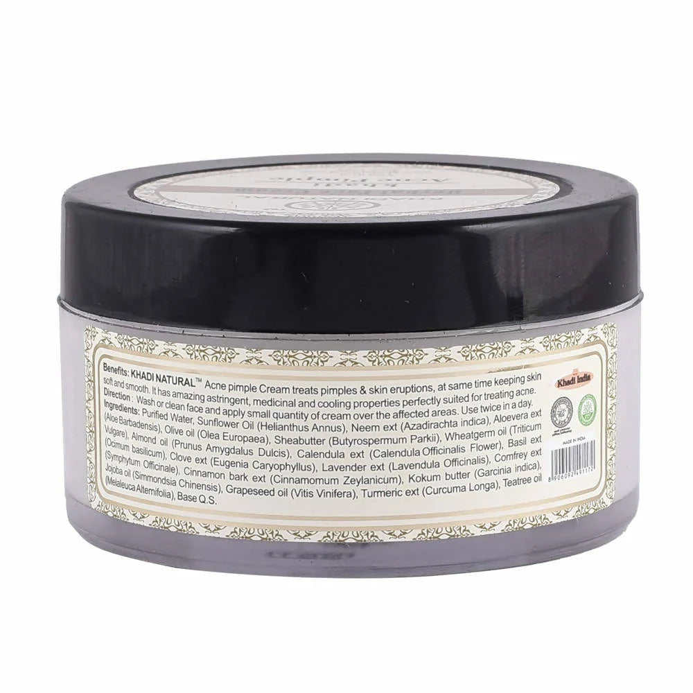 Khadi Natural Acne Pimple Herbal Face Cream - 50 gm