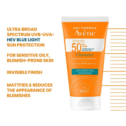 Avene Cleanance Very High Protection SPF 50+ - 50 ml