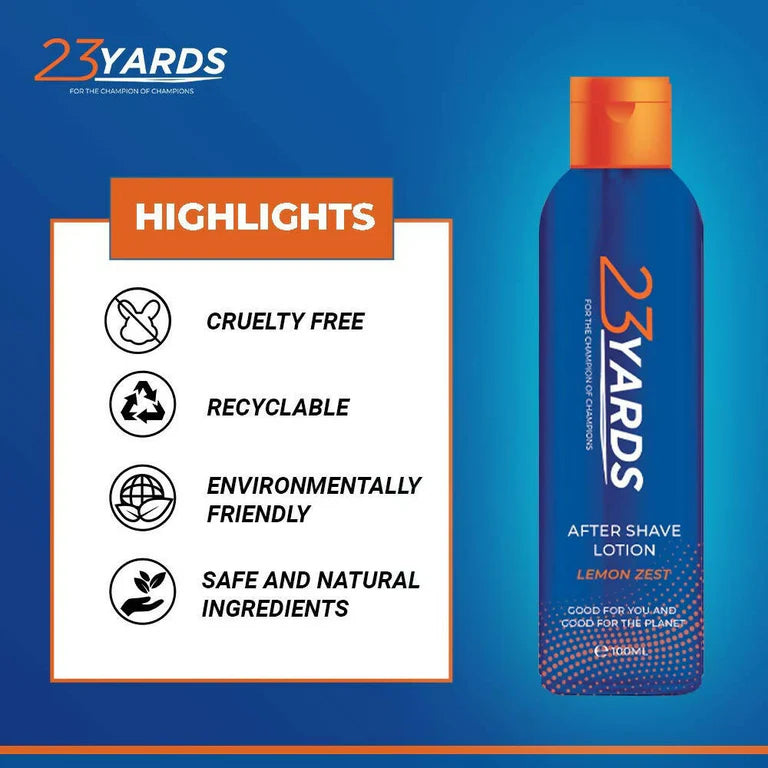 23 Yards After Shave Lotion for Men - 100 ml