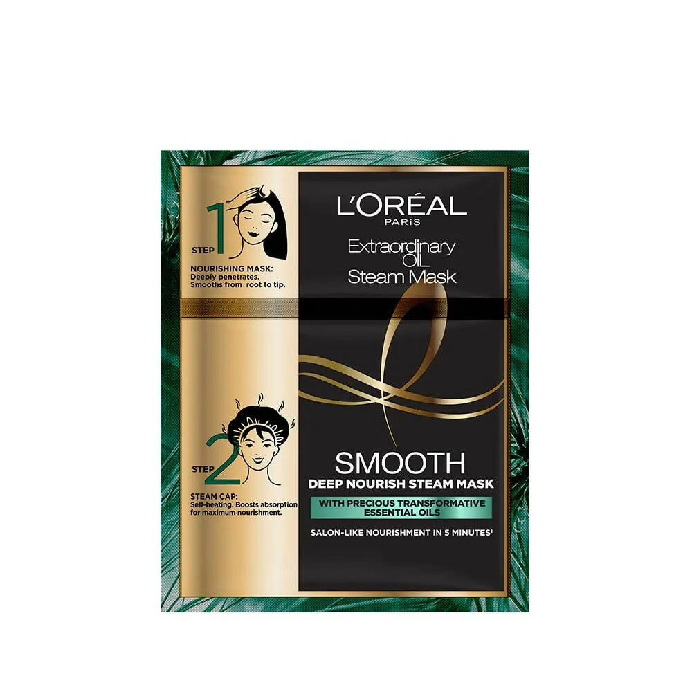 L'Oreal Paris Extraordinary Oil Smooth & Deep Nourishing Steam Mask -20 ml + 40 gm