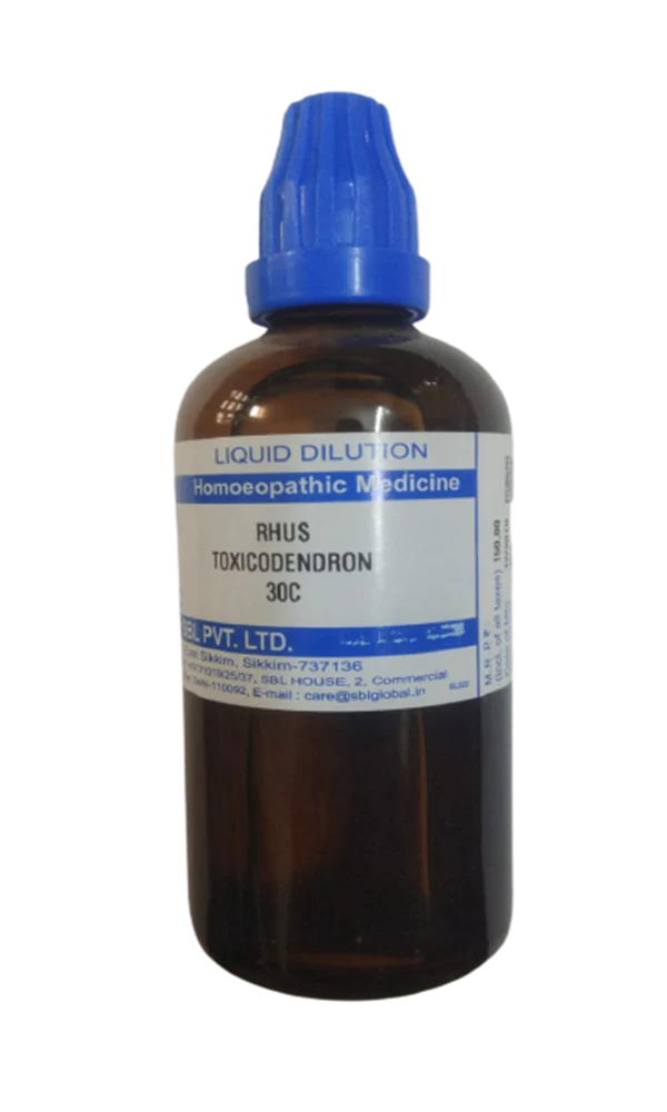 SBL Homeopathy Rhus Toxicodendron Dilution -6 CH - 30 ml