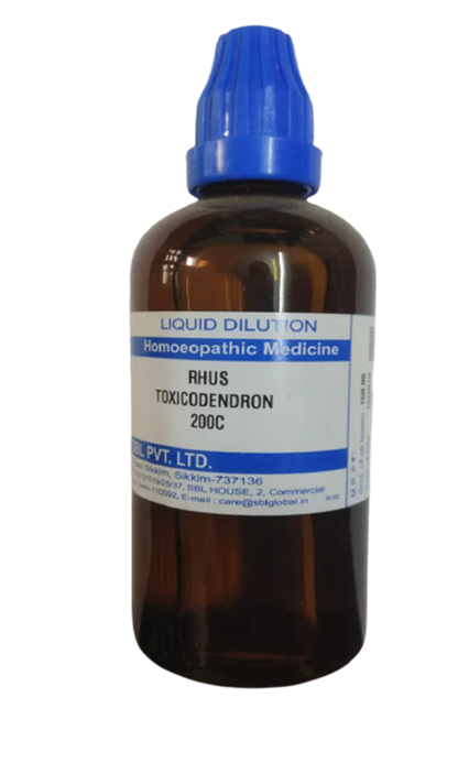 SBL Homeopathy Rhus Toxicodendron Dilution -6 CH - 30 ml