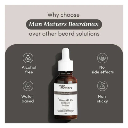 Man Matters Beardmax Growth Serum, Minoxidil 5% - 30 ml