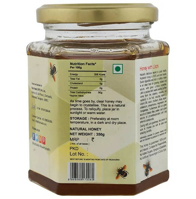 Nutriwish 100% Pure Organic Honey Litchi