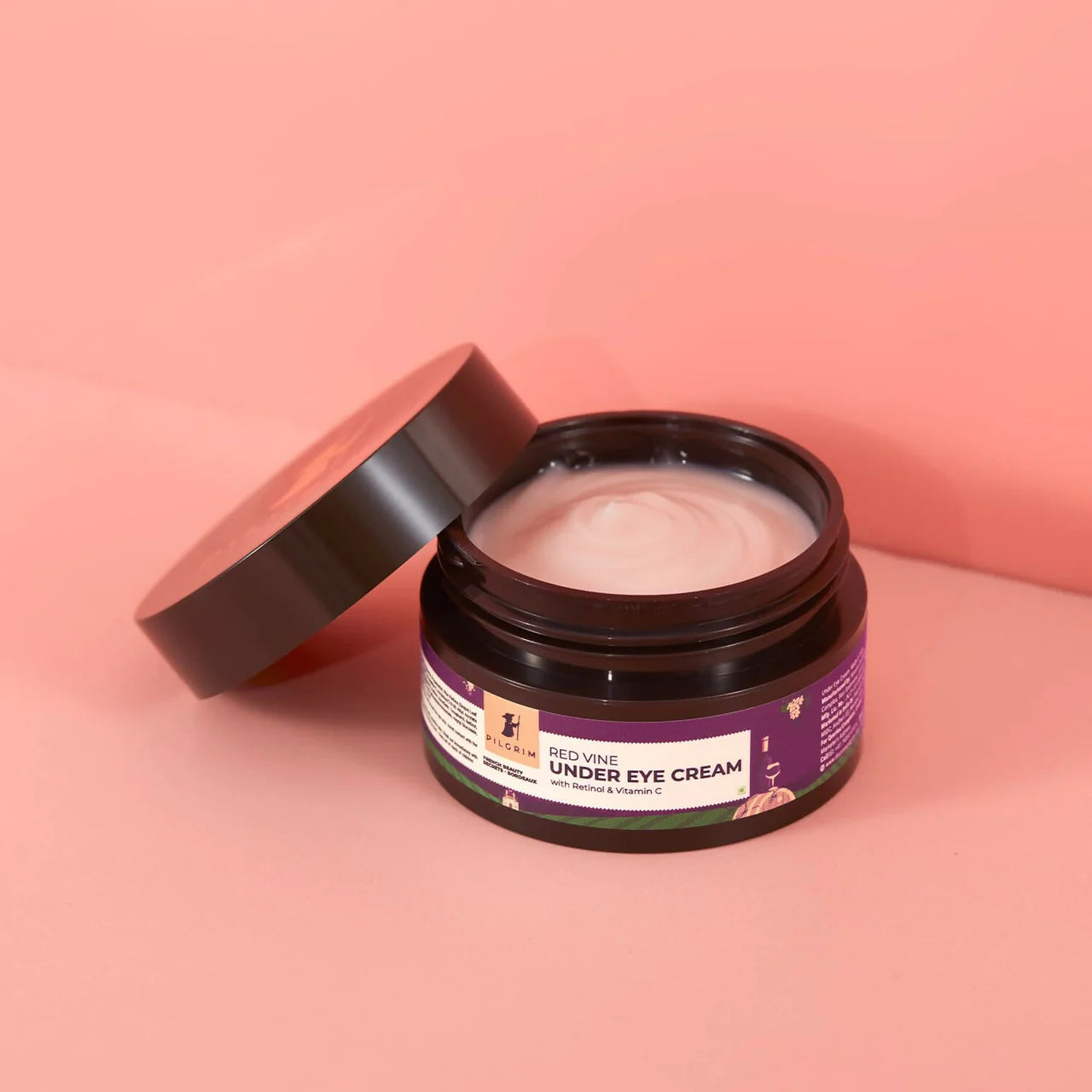 Pilgrim Red Vine Under Eye Cream with Retinol & Vitamin C For Dark Circles, Wrinkles, & Puffy Eyes