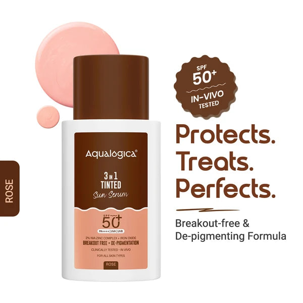 Aqualogica 3-in-1 Tinted Sun Serum