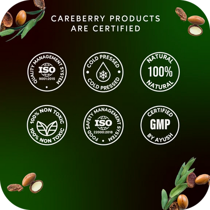 Careberry Organic Rosemary & Jojoba Anti Dandruff Hair Oil - 200 ml