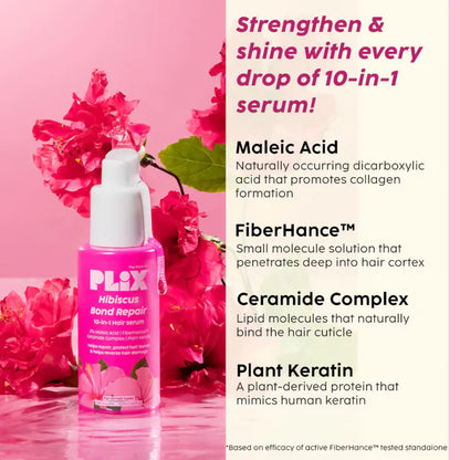 PLIX The Plant Fix Hibiscus Bond Repair 10-In-1 Hair Serum - 50 ml