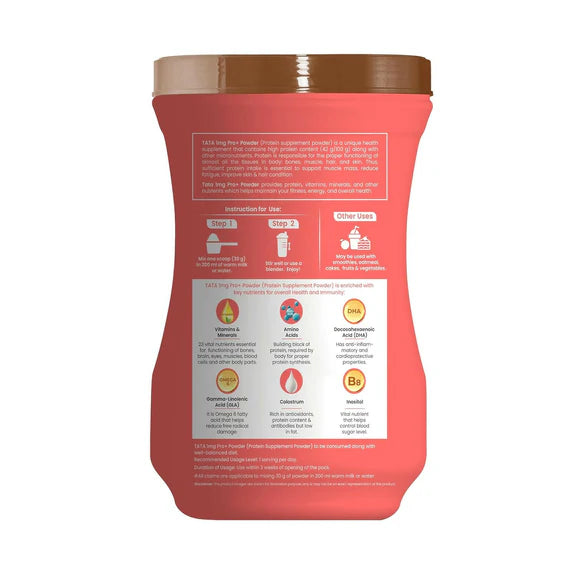 Tata 1mg Pro+ Soy Protein Supplement Powder(Chocolate Flavour) - 400 gm