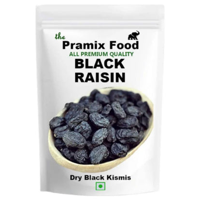 Pramix Food Black Raisins Dry Black Kismis - 800 gm