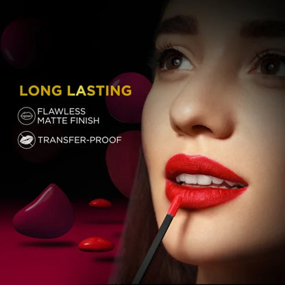Faces Canada Comfy Matte Pro Liquid Lipstick - Revival Maroon 14 - 5.5 ml