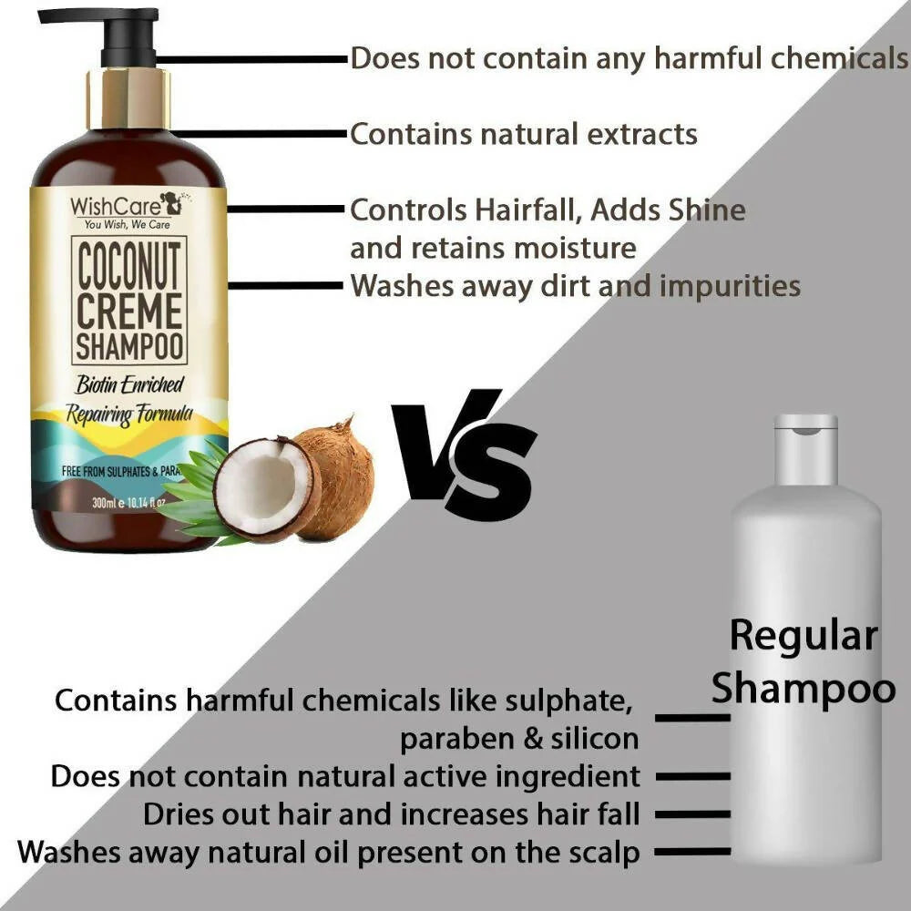Wishcare Coconut Crème Shampoo - 300 ml