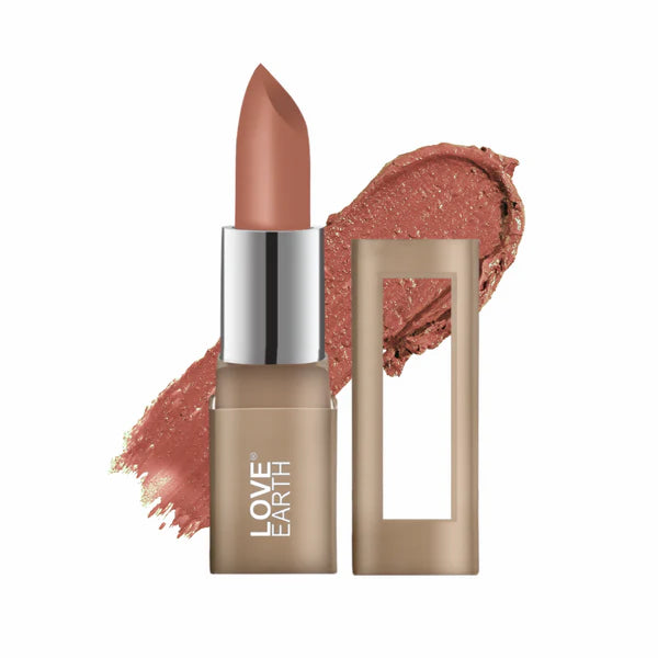 Love Earth Satin Matte Lipstick - Honey - 3.5 gm